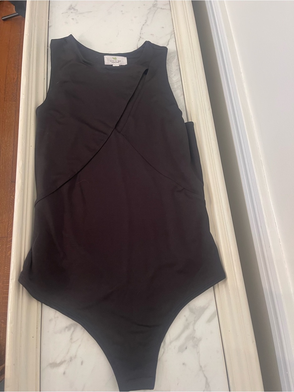 Sleeveless Black Bodysuit